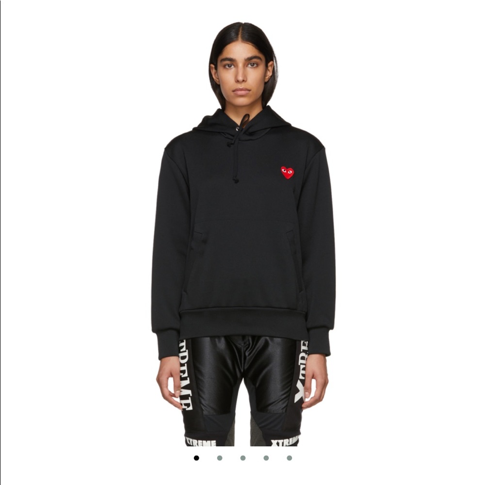 Comme des Garçons Play Black Heart Patch Hoodie